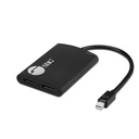 SIIG 4K 1x2 Mini DisplayPort 1.2 to DisplayPort MST Splitter - Mini DP to 2x DP output - 21.6Gbps video bandwidth - Supports 4K HDR and HDCP 2.2 - Dual 4K Mini DP to DP MST Hub Splitter - Dual 4K 30Hz DisplayPort Monitors - Video Splitter for Extended Desktop Mode - DP 1.2 Multi-Stream Transport Hub / HBR 2 / 7.1 ch audio - 3 years warranty - MST for Windows PCs Only - Mac OS does not support MST function - ESD protection - TAA Compliant
