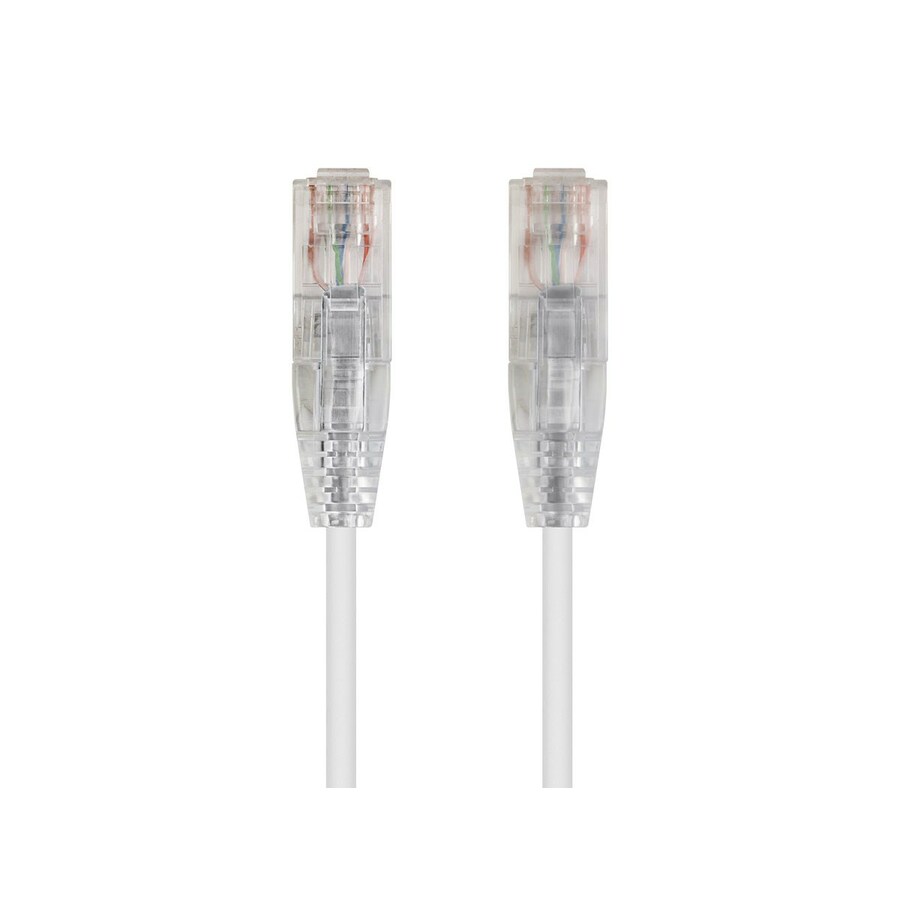 Monoprice SlimRun Cat6 28AWG UTP Ethernet Network Cable, 6-inch White