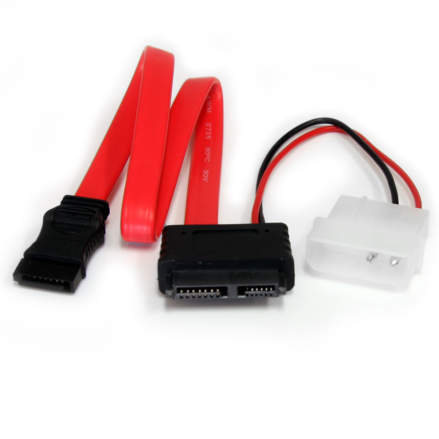 StarTech 12in Slimline SATA to SATA w/ LP4 Adapter