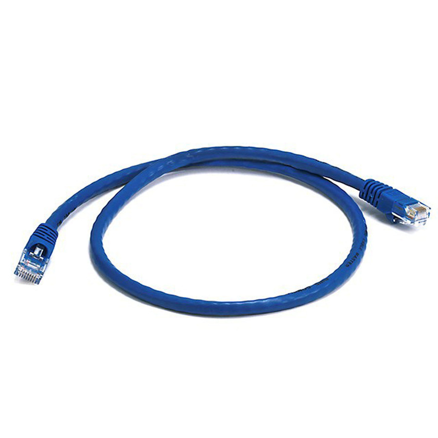 Monoprice Cat6 24AWG UTP Ethernet Network Patch Cable, 2ft Blue