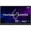 ViewSonic VX1754 17 Inch 1080p Portable Gaming Monitor, IPS Display with 144Hz for Second Screen Productivity and High-Speed Gameplay, Built-in Stand, 60W USB-C, and Mini HDMI Inputs