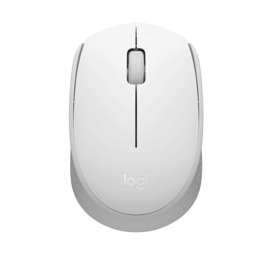 Logitech M170 Mouse - Optical - Wireless - Radio Frequency - 2.40 GHz - Off White - USB - Symmetrical