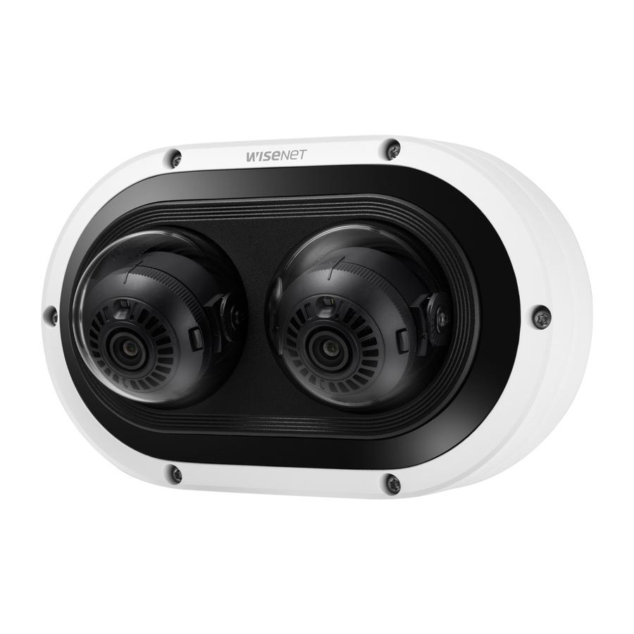 Wisenet PNM-7082RVD 2 Megapixel Outdoor Full HD Network Camera - Color - Dome - White - TAA Compliant