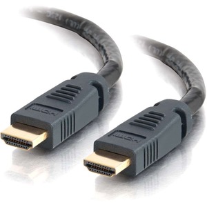 C2G 25ft HDMI Cable - Plenum Rated - High Speed HDMI Cable - M/M - HDMI - 25 ft - 1 x HDMI Male Digital Audio/Video - 1 x HDMI Male Digital Audio/Video - Shielding - Black
