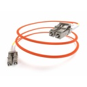 Unirise Fiber Optic Duplex Patch Network Cable - 13.12 ft Fiber Optic Network Cable for Network Device - First End: 2 x LC Network - Male - Second End: 2 x LC Network - Male - Patch Cable - Orange