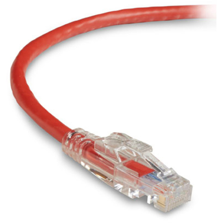 Black Box GigaTrue 3 Cat.6 UTP Patch Network Cable - 5 ft Category 6 Network Cable for Patch Panel, Wallplate, Network Device - First End: 1 x RJ-45 Network - Male - Second End: 1 x RJ-45 Network - Male - 1 Gbit/s - Patch Cable - Gold Plated Contact - CM - 24 AWG - Red - 1 Each