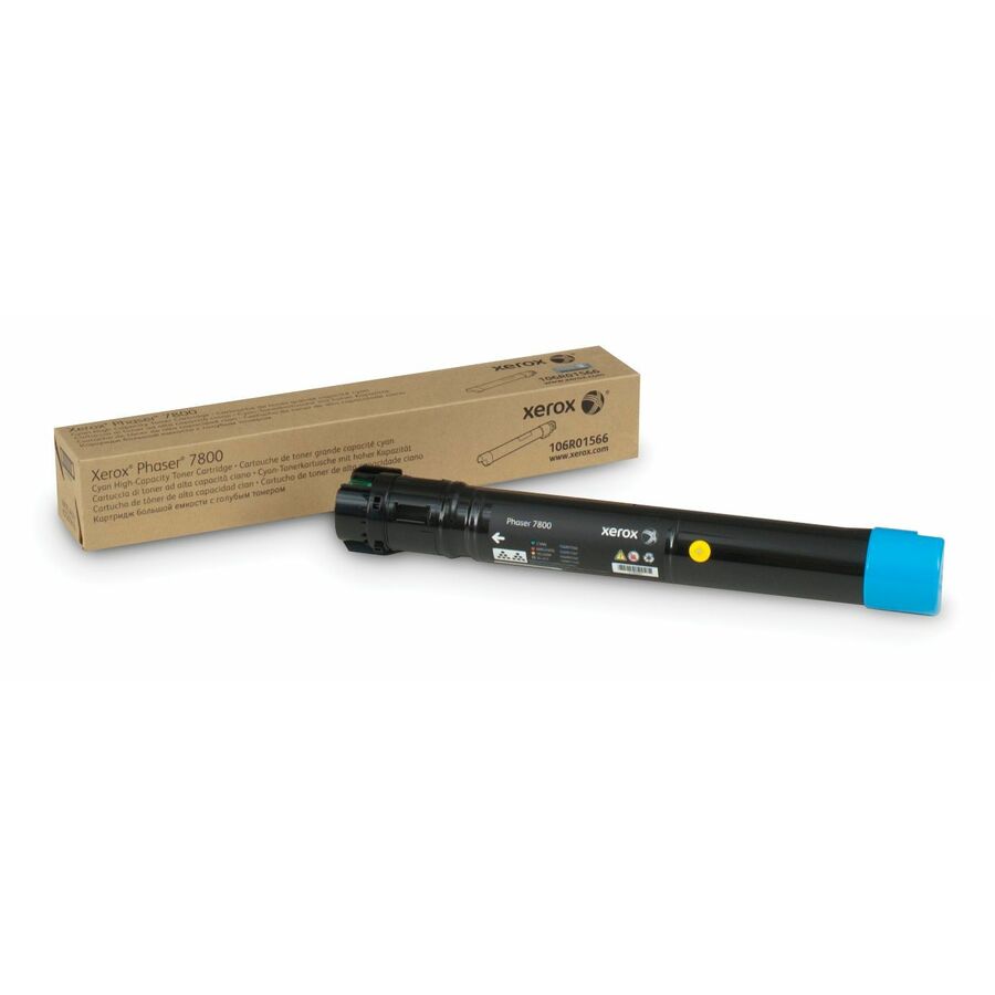 Xerox Genuine Phaser® 7800 Cyan High capacity Toner Cartridge (17200 Pages) - 106R01566