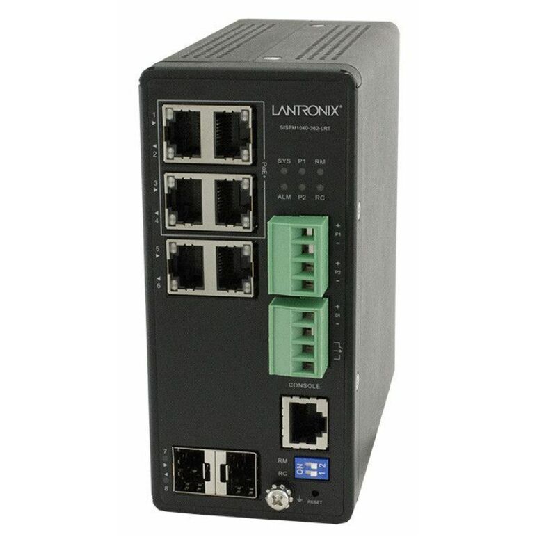 Transition Networks Managed Hardened PoE+ Switch - 6 Ports - Manageable - 2 Layer Supported - Modular - 2 SFP Slots - Twisted Pair, Optical Fiber - 5 Year Limited Warranty
