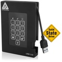 Apricorn Aegis Padlock Fortress A25-3PL256-S2000F 2 TB Solid State Drive - 2.5" External - Black