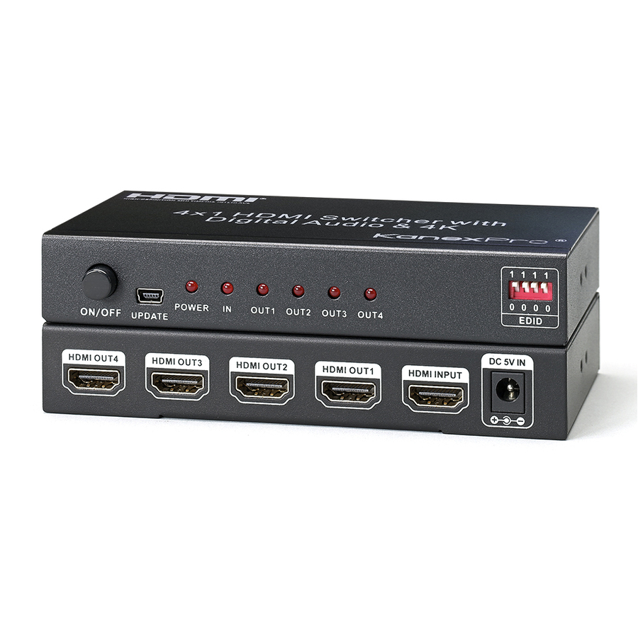 KanexPro 4K UHD HDMI 1x4 Port Splitter