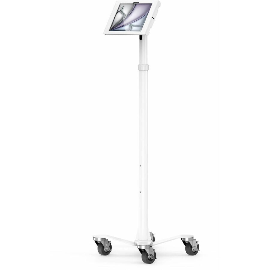 iPad Air M2/M3/M4 11" , Apex Enclosure Rolling Cart - Rise Freedom White