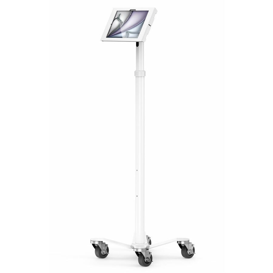 iPad Air M2/M3/M4 11" , Apex Enclosure Rolling Cart - Rise Freedom White