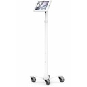 iPad Air M2/M3/M4 11" , Apex Enclosure Rolling Cart - Rise Freedom White