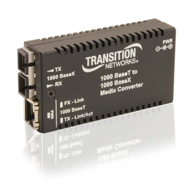 Transition Networks M/GE-T-SX-01 Transceiver/Media Converter