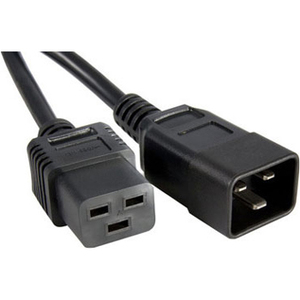 Unirise High End Data Center Rated Power Cord - For Rack - 12 Gauge - 250 V AC / 20 A - Black - 4 ft Cord Length - IEC 60320 C19 / IEC 60320 C20 - 1