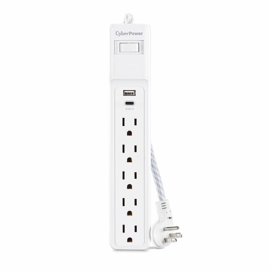 CyberPower P504UC Home Office 5 - Outlet Surge Protector with 500 J Surge Suppression