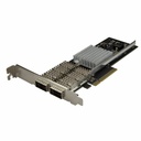 StarTech.com Dual Port 40G QSFP+ Network Card - Intel XL710 Open QSFP+ Converged Adapter PCIe 40 Gigabit Fiber Ethernet Server 40GbE NIC - Dual Port 40G Open QSFP+ Network Card - MSA compliant - 40 Gigabit Ethernet Converged Network Adapter - Intel XL710-BM2 40GbE NIC - MMF & SMF Fiber - PCIe 3.0 x8 Interface & PXE, 9K Jumbo Frame, VLAN, Link Aggregation, Full/Low profile - 2 YR warr