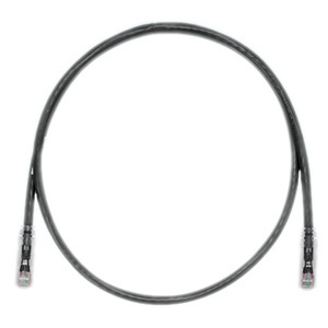 PANDUIT Cat.6 UTP Patch Cable - RJ-45 Male Network - RJ-45 Male Network - 7ft - Black, Clear