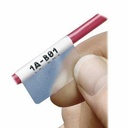 PANDUIT Wire & Cable Label - 1" Width x 1.6" Length - 2500 / Pack - Clear