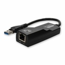 AddOn 5-Pack of Lenovo® 4X90E51405 Compatible USB a 3.0 Male to RJ-45 Female Black Adapters