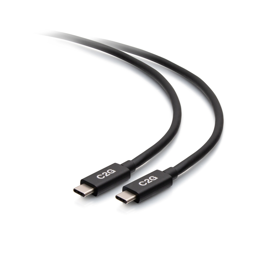 C2G 3.3ft USB-C Male to USB-C Male Cable (20V 5A) - USB4 40Gbps