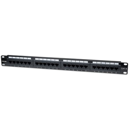 Intellinet Network Solutions 24-Port Rackmount Cat6 UTP 110/Krone Patch Panel, 1U