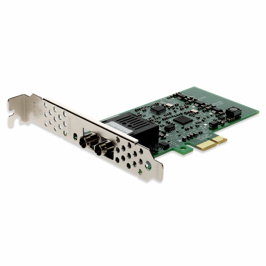 AddOn 100Mbs Single Open ST Port 2km MMF PCIe x1 Network Interface Card