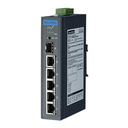 Advantech EKI-2706G-1GFPI Ethernet Switch - 5 Ports - 2 Layer Supported - Modular - 1 SFP Slots - 2 W Power Consumption - Optical Fiber, Twisted Pair - PoE Ports - Wall Mountable, DIN Rail Mountable - 5 Year Limited Warranty