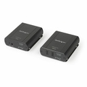 StarTech 2 Port USB 2.0 Extender Hub over Cat5e or Cat6 RJ45 Cable - 330ft/100m Metal USB 2.0 Extender Kit - ESD, Powered, 480mbps