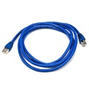 Monoprice 7FT 24AWG Cat6A 500MHz STP Ethernet Bare Copper Network Cable - Blue