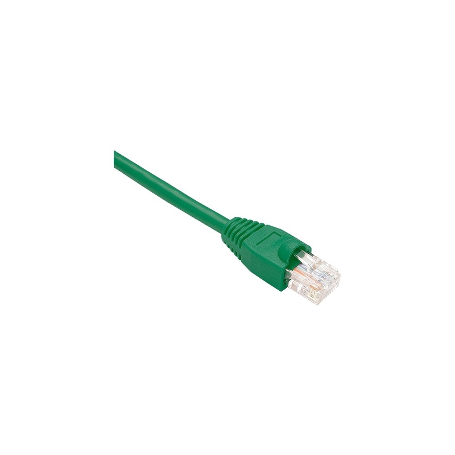 Unirise Cat.5e Patch Network Cable - 25 ft Category 5e Network Cable for Network Device - First End: 1 x RJ-45 Network - Male - Second End: 1 x RJ-45 Network - Male - Patch Cable - Shielding - Green