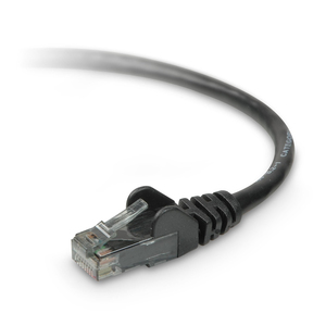 Belkin 6ft Cat6 Snagless Molded Patch Cable RJ45 - patch cable - ethernet - 6 ft - black - RJ-45 Male - Male - 6ft - Black