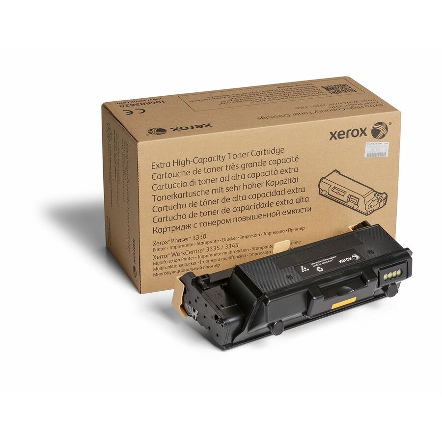 Xerox Genuine Phaser® 3330, WorkCentre® 3300 Series Black Extra High capacity Toner Cartridge (15000 Pages) - 106R03624