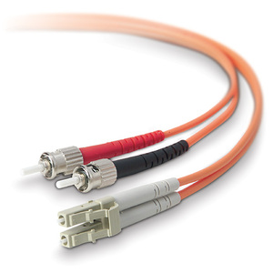 Belkin Duplex Fiber Optic Patch Cable - LC Male - ST Male - 6.56ft