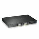 ZYXEL GS2220-28HP 24-Port Gigabit L2+ Managed and Nebula Pro Cloud Managed Switch | 24 PoE+ Ports at 375W with 4 SFP Uplinks