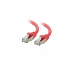 C2G 25ft (7.6m) Cat6a Snagless Shielded (STP) Ethernet Network Patch Cable - Red - RJ45 - M/M