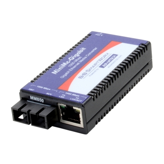 B+B SmartWorx 10/100/1000Mbps Miniature Media Converter