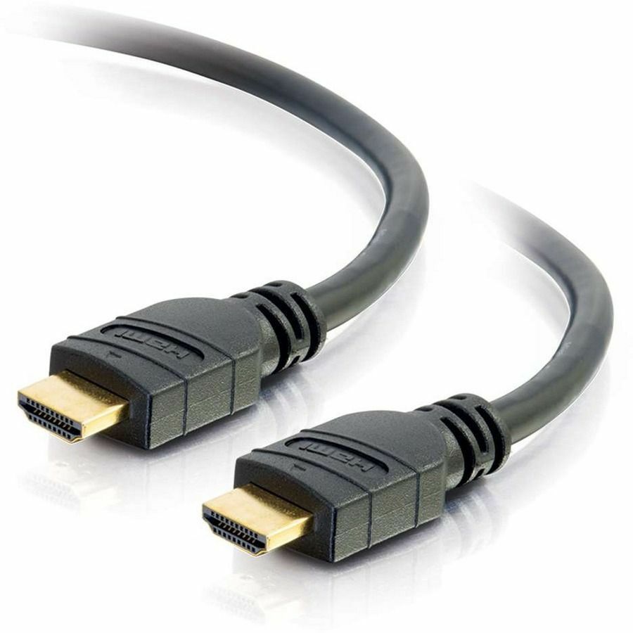 C2G 100ft Active High Speed HDMI Cable 4K 30Hz - In-Wall, CL3-Rated - 100 ft HDMI A/V Cable for Audio/Video Device - First End: 1 x 19-pin HDMI Digital Audio/Video - Male - Second End: 1 x 19-pin HDMI Digital Audio/Video - Male - 3.4 Gbit/s - Supports up to 1920 x 1080 - Shielding - Gold-flash Plated Connector - CL3 - 24 AWG - Black