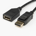 Rocstor Premium 6 ft DisplayPort Video Extension Cable - M/F - DisplayPort Male Video - DisplayPort Female Video - Black - Display Port Video Extension Cable