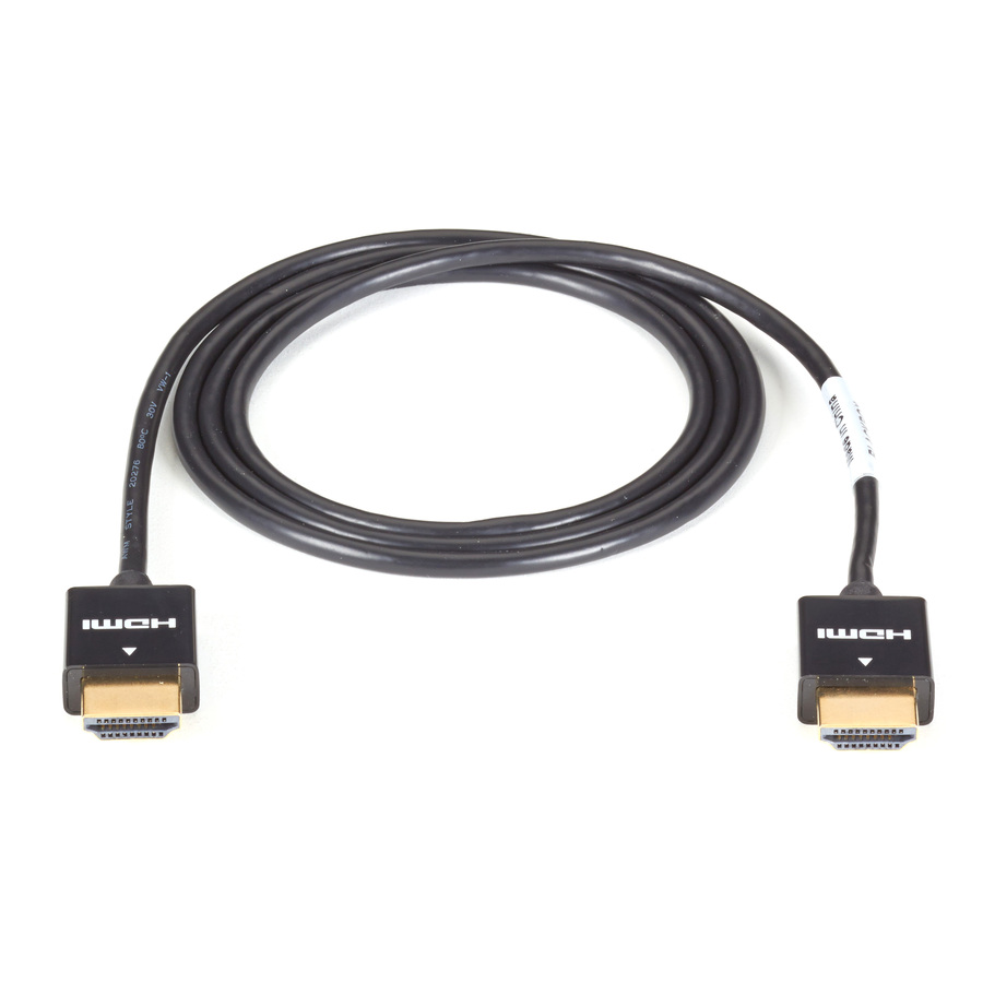 Black Box Slim-Line High-Speed HDMI Cable - 3-m (9.8-ft.)