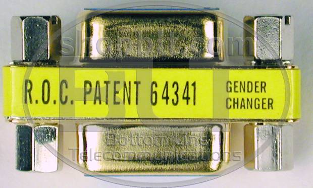 Monoprice cable gender changer DB9 Silver