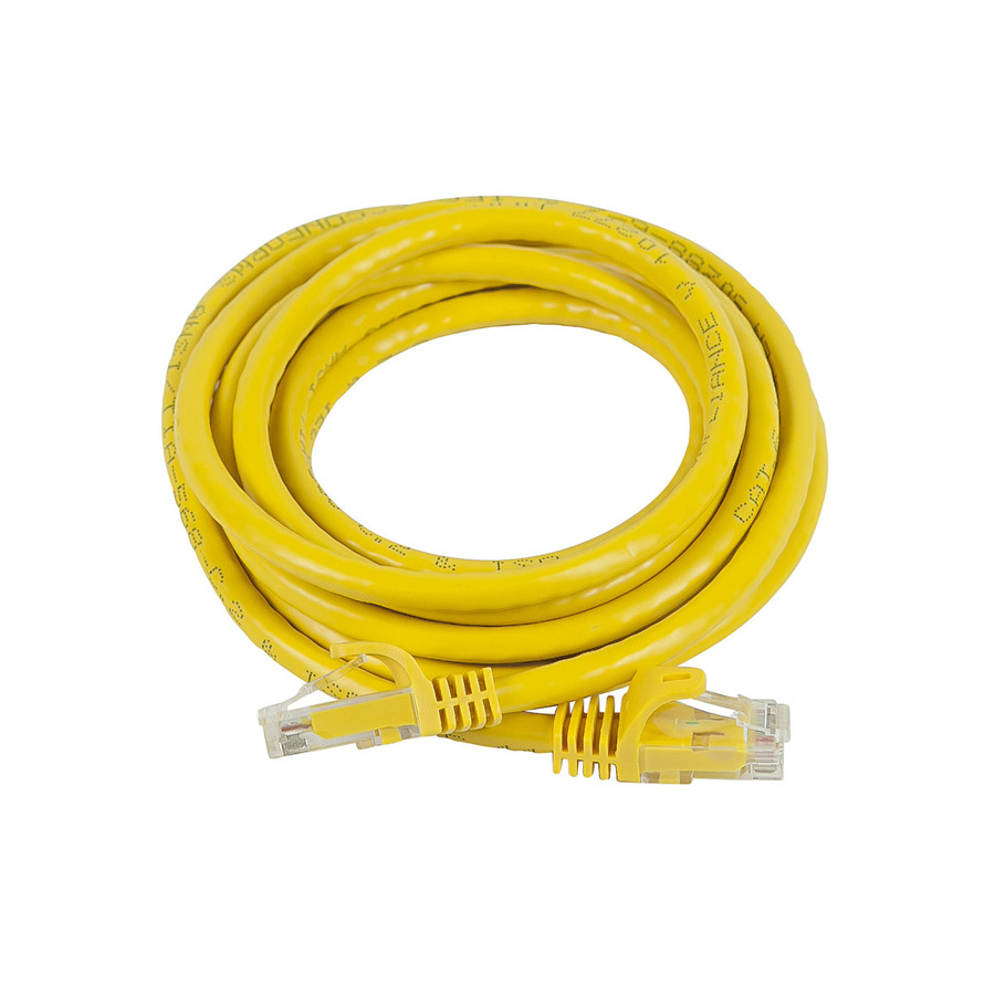 Monoprice FLEXboot Series Cat5e 24AWG UTP Ethernet Network Patch Cable, 7ft Yellow