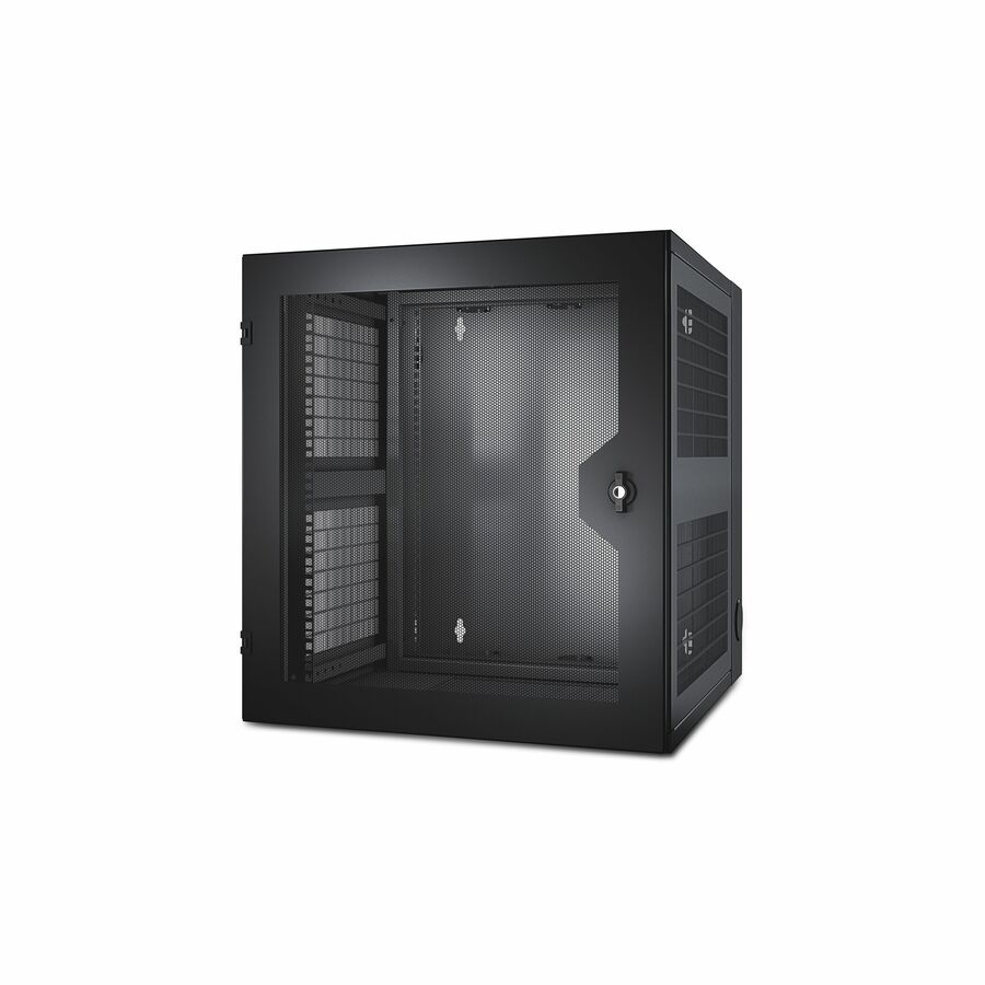 APC NetShelter 13U Wallmount Rack Cabinet Vented Door Double Hinged Server Depth