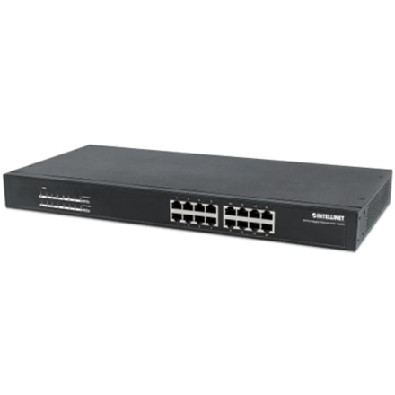 16-Port Gigabit Ethernet PoE+ Switch, 16 x PoE ports, IEEE 802.3at/af Power-over-Ethernet (PoE+/PoE), Endspan, Rackmount