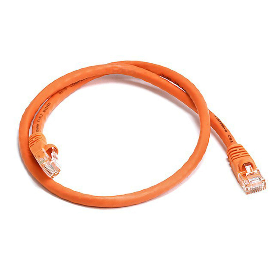 Monoprice Cat6 24AWG UTP Ethernet Network Patch Cable, 2ft Orange