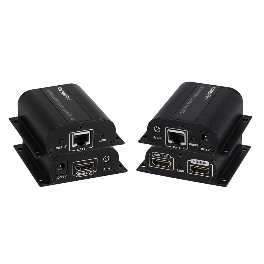KanexPro HDMI Extender over CAT6 up to 196ft. (60m)