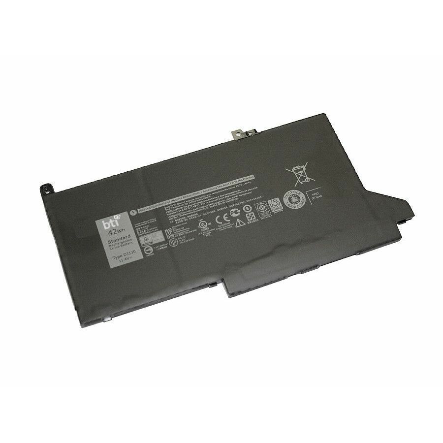BTI 451-BBZL-BTI 11.4V 42WHR LI-ION BATTERY 0DJ1J0, C27RW, 0NF0H, DJ1J0, 451-BBZL, PGFX4, 451-BCJO LATITUDE 7280, LATITUDE 7480, LATITUDE 7290, LATITUDE 7380, LATITUDE 7390