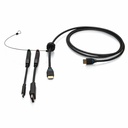 C2G 6ft (1.8m) 4K HDMI® Premium Cable and Universal Dongle Adapter Ring with Color Coded DisplayPort™ and USB-C® (without Pull Tab)