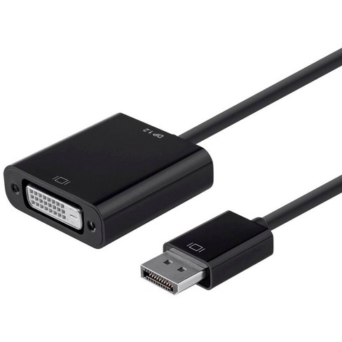 Monoprice video cable adapter DisplayPort DVI Black