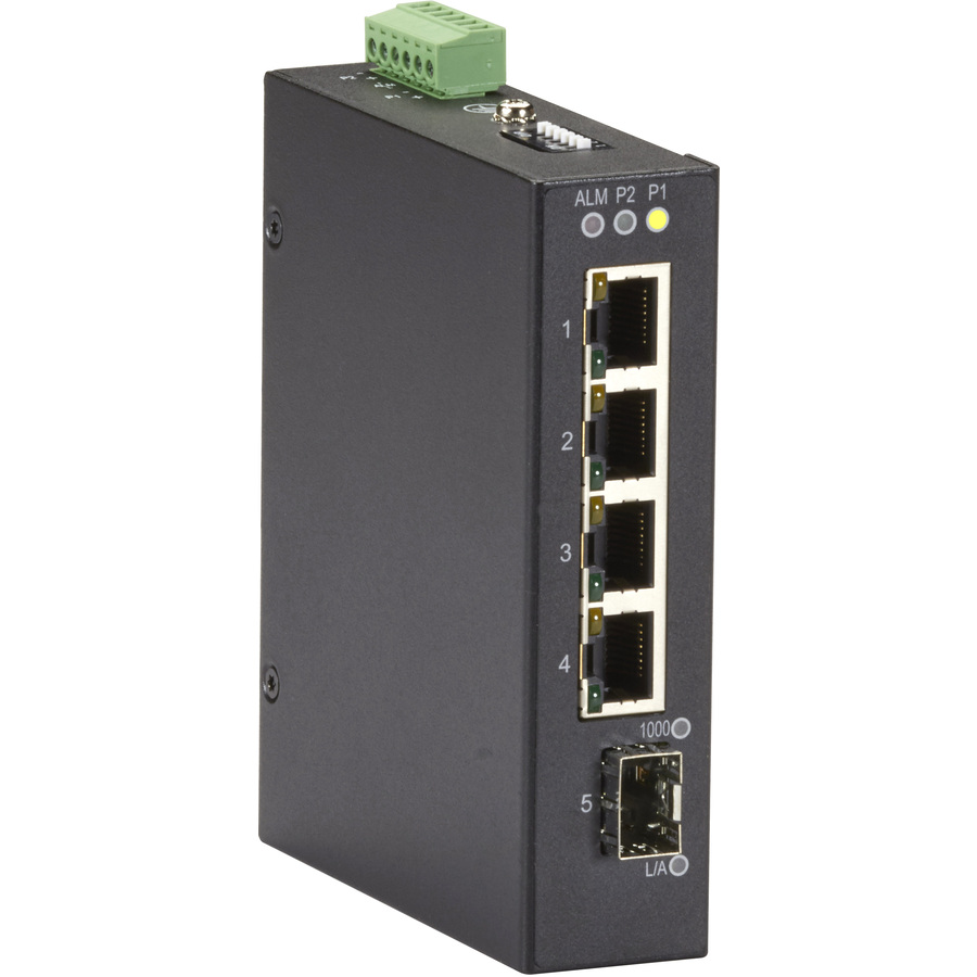 Black Box Industrial Gigabit Ethernet Switch - Extreme Temperature, 5-Port